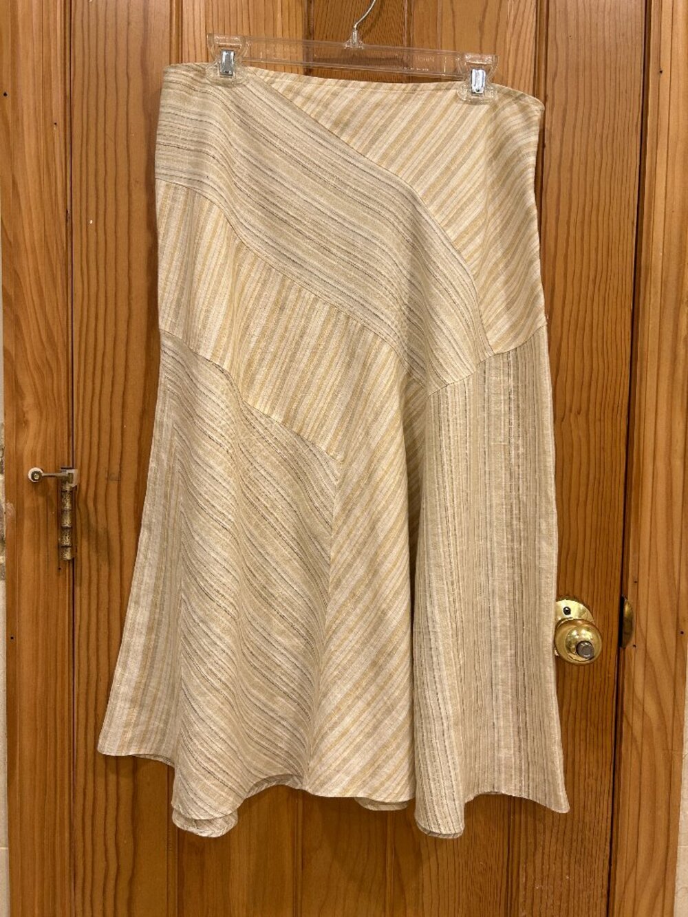 J. Jill Linen Skirt Neutral Color
